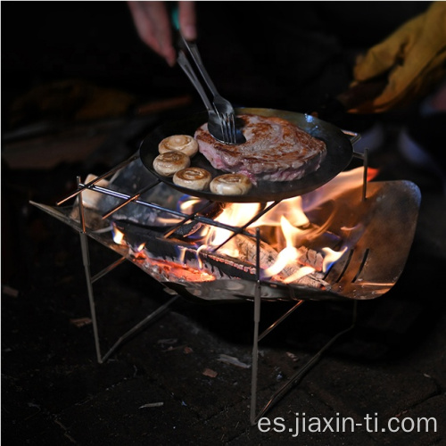 Parrillas de barbacoa plegables portátiles al aire libre para acampar